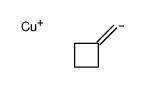 copper(1+),methanidylidenecyclobutane Structure