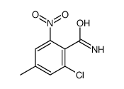2-chloro-4-methyl-6-nitrobenzamide Structure