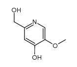 2-(hydroxymethyl)-5-methoxypyridin-4-ol结构式