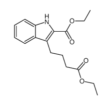 4-(2-ethoxycarbonyl-indol-3-yl)-butyric acid ethyl ester结构式