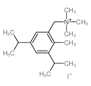 trimethyl-[(2-methyl-3,5-dipropan-2-yl-phenyl)methyl]azanium结构式