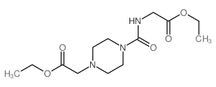 ethyl 2-[4-(ethoxycarbonylmethylcarbamoyl)piperazin-1-yl]acetate Structure