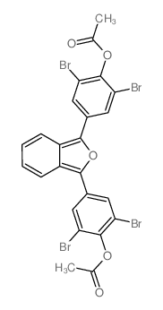 Phenol,4,4'-(1,3-isobenzofurandiyl)bis[2,6-dibromo-, diacetate (8CI)结构式
