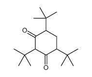 2,4,6-tritert-butylcyclohexane-1,3-dione结构式