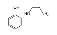 phenol, compound with 2-aminoethanol (1:1) structure