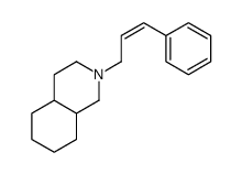 2-(3-phenylprop-2-enyl)-3,4,4a,5,6,7,8,8a-octahydro-1H-isoquinoline结构式