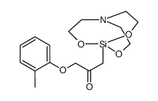 1-o-Tolyloxy-3-(2,8,9-trioxa-5-aza-1-sila-bicyclo[3.3.3]undec-1-yl)-propan-2-one结构式