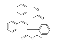 1-O-ethyl 5-O-methyl (2S)-2-(benzhydrylideneamino)-3-phenylpentanedioate Structure