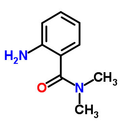 邻氨基-N,N-二甲基苯甲酰胺结构式