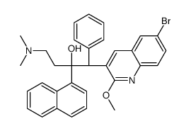 cis-1-(6-Bromo-2-methoxyquinolin-3-yl)-4-(dimethylamino)-2-(naphthalen-1-yl)-1-phenylbutan-2-ol Structure