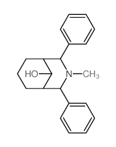 7-methyl-6,8-diphenyl-7-azabicyclo[3.3.1]nonan-9-ol structure