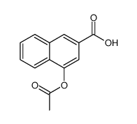 2-Naphthalenecarboxylic acid, 4-(acetyloxy)- Structure