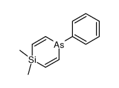 4,4-dimethyl-1-phenyl-1,4-arsasiline结构式