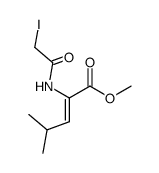 Methyl (Z)-2-(iodoacetamido)-4-methylpent-2-enoate结构式
