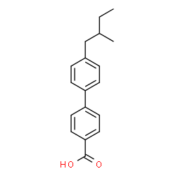 4'-(2-METHYLBUTYL)[1,1'-BIPHENYL]-4-CARBOXYLIC ACID结构式