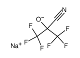 sodium 2-cyanohexafluoro-2-propanolate结构式
