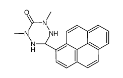 2,4-dimethyl-6-pyren-1-yl-1,2,4,5-tetrazinan-3-one Structure