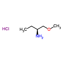 (S)-1-甲氧基甲基-丙胺盐酸盐结构式