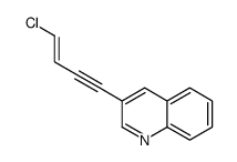 3-(4-chlorobut-3-en-1-ynyl)quinoline结构式