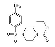 ethyl 4-(4-aminophenyl)sulfonylpiperazine-1-carboxylate结构式