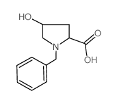 1-苄基-4-羟基-吡咯烷-2-羧酸结构式