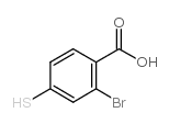2-溴-4-巯基苯甲酸结构式