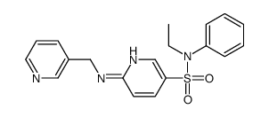 N-ethyl-N-phenyl-6-(pyridin-3-ylmethylamino)pyridine-3-sulfonamide Structure