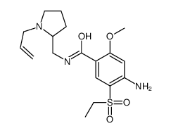 4-amino-5-ethylsulfonyl-2-methoxy-N-[(1-prop-2-enylpyrrolidin-2-yl)methyl]benzamide Structure
