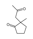 2-methyl-2-(2-oxopropyl)cyclopentan-1-one Structure