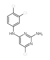 6-chloro-N-(3,4-dichlorophenyl)pyrimidine-2,4-diamine Structure