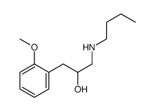 1-Butylamino-3-(o-methoxyphenyl)-2-propanol Structure
