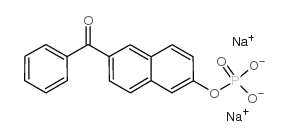 6-苯甲酰基-2-萘磷酸钠结构式