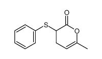 6-methyl-3-(phenylthio)-3,4-dihydro-2H-pyran-2-one结构式