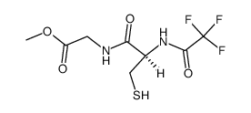 N-(trifluoroacetyl)-L-cysteinylglycine methyl ester Structure