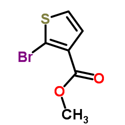 2-溴噻吩-3-羧酸甲酯结构式