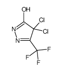 4,4-dichloro-3-(trifluoromethyl)-1H-pyrazol-5-one结构式
