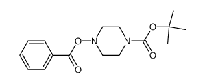 O-benzoyl N-Boc N-hydroxylpiperazine结构式