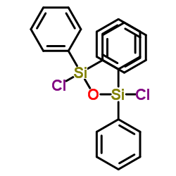 1,3-Dichloro-1,1,3,3-tetraphenyldisiloxane Structure