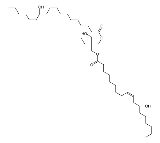 2-ethyl-2-(hydroxymethyl)-1,3-propanediyl bis[(R)-12-hydroxyoleate] Structure