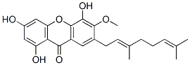 7-(3,7-Dimethyl-2,6-octadienyl)-1,3,5-trihydroxy-6-methoxy-9H-xanthen-9-one Structure