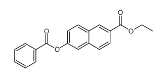 ethyl 6-(benzoyloxy)-2-naphthoate Structure