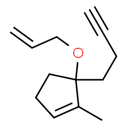 Cyclopentene, 5-(3-butynyl)-1-methyl-5-(2-propenyloxy)- (9CI)结构式