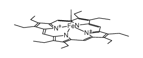 Fe(octaethylporphyrinate)CH3 Structure