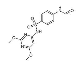 N-(2,6-dimethoxy-pyrimidin-4-yl)-4-formylamino-benzenesulfonamide结构式