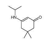 5,5-dimethyl-3-(propan-2-ylamino)cyclohex-2-en-1-one结构式