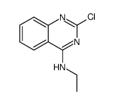 N-ethyl-2-chloroquinazolin-4-amine结构式
