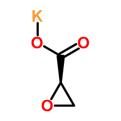(R)-环氧乙烷-2-羧酸钾结构式