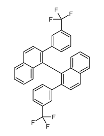2-[3-(trifluoromethyl)phenyl]-1-[2-[3-(trifluoromethyl)phenyl]naphthalen-1-yl]naphthalene结构式