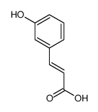 3-(3-hydroxyphenyl)prop-2-enoic acid结构式