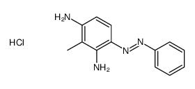 3-(phenylazo)toluene-2,6-diamine monohydrochloride Structure